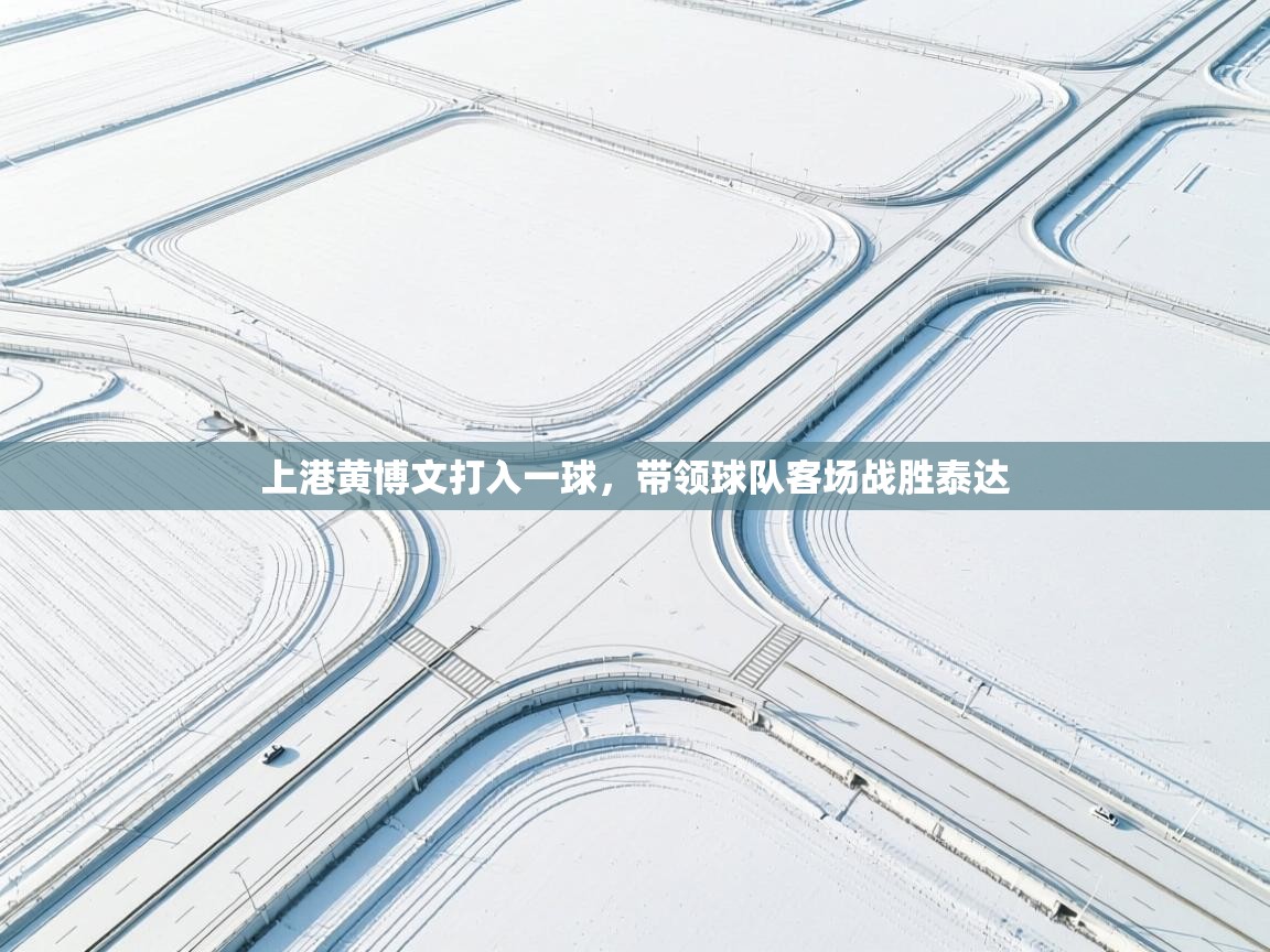 上港黄博文打入一球，带领球队客场战胜泰达